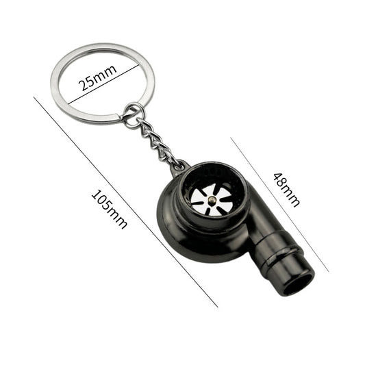 Turbo Charger Keyring - Black
