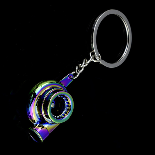 Turbo Charger Keyring - Colourful