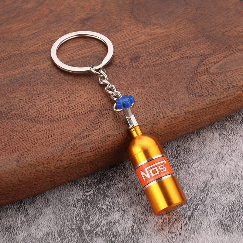 NOS Bottle Keyring - Gold