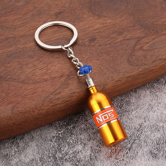 NOS Bottle Keyring - Gold