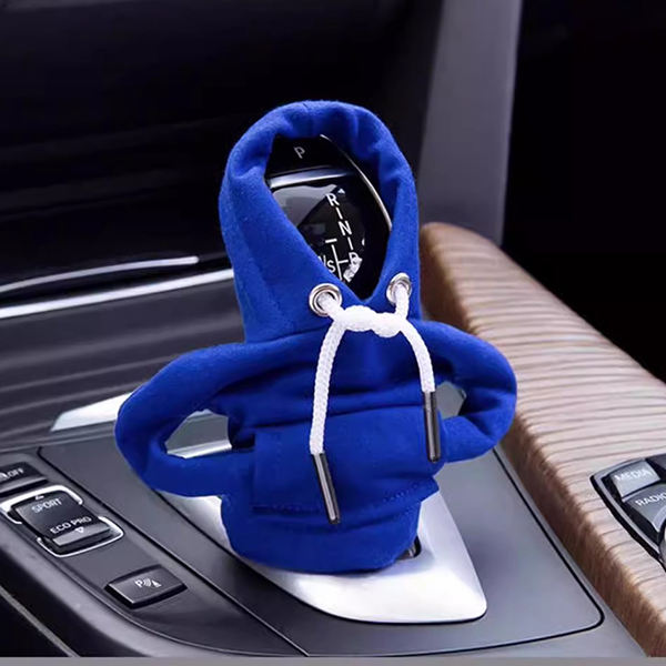 Car Mini Hoodie Shift Knob Cover - Universal Fit - Blue
