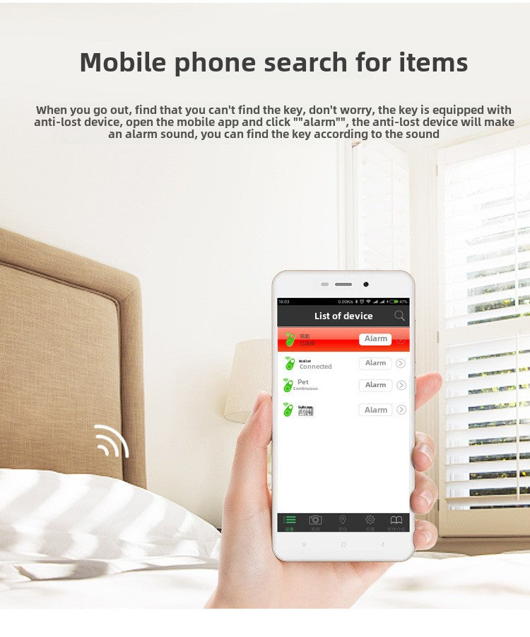 Anti-Lost Alarm Locator Tracker Personal Key
Finder for Pets,Kids, Car, Wallet, and Collar Easy to Locate