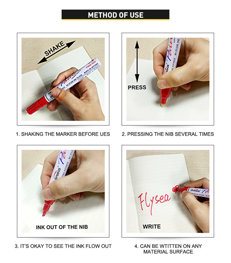 Tyre Permanent Paint Marker - White