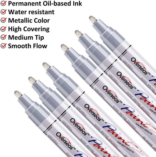 Tyre Permanent Paint Marker - Silver