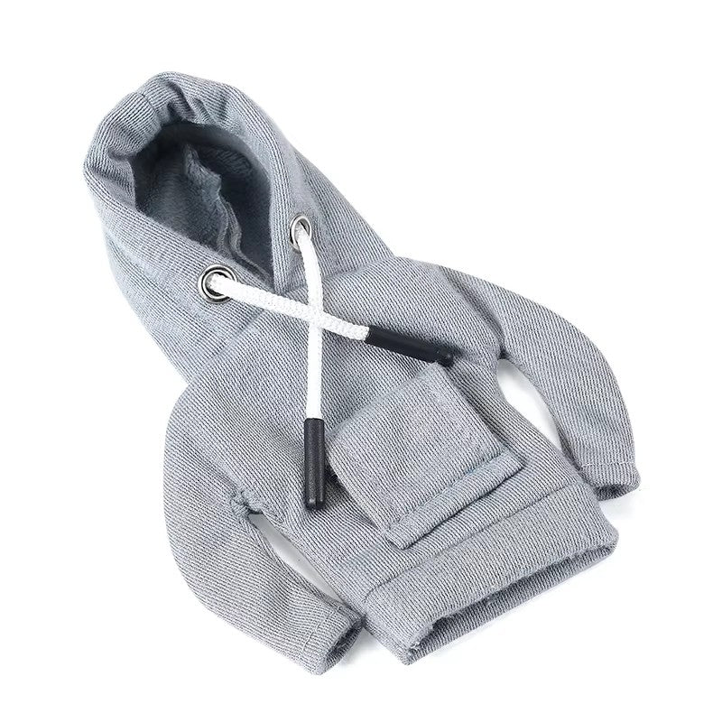 Car Mini Hoodie Shift Knob Cover - Universal Fit - Gray