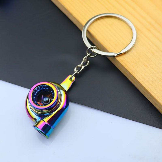 Turbo Charger Keyring - Colourful
