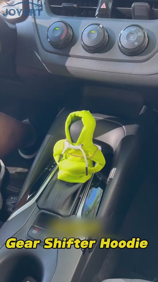 Car Mini Hoodie Shift Knob Cover - Universal Fit - White